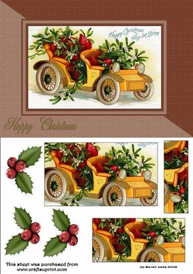 Vintage Christmas Car