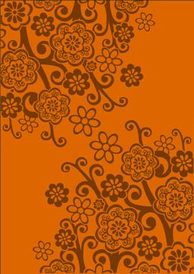 Retro Floral in Saffron