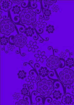 Retro Floral in Purple