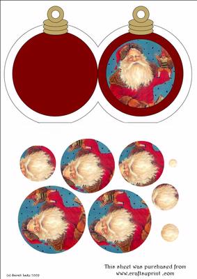 Bauble with Santa