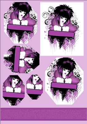 Emo Girl Purple