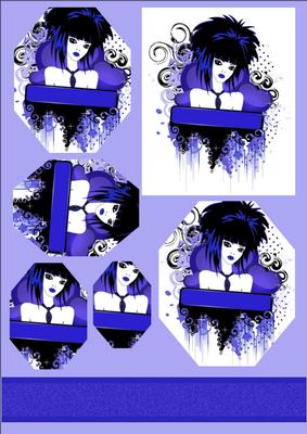 Emo Girl Blue