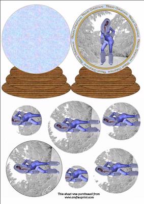 Snow Globe Girl in Snow 3