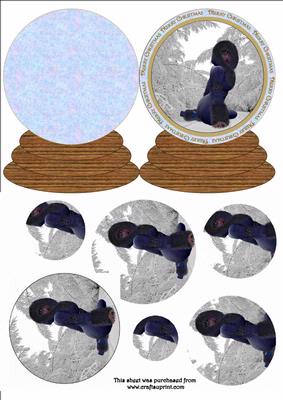 Snow Globe Girl in Snow 4
