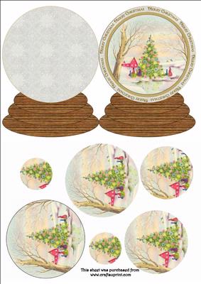 Snow Globe Tree of Lights