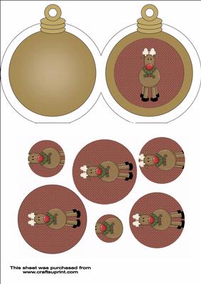 Christmas Bauble Reindeer