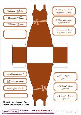 Toffee Shoestring Strap Dress