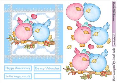 Love Birds Blue