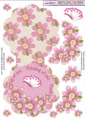 Floral Shaped Card