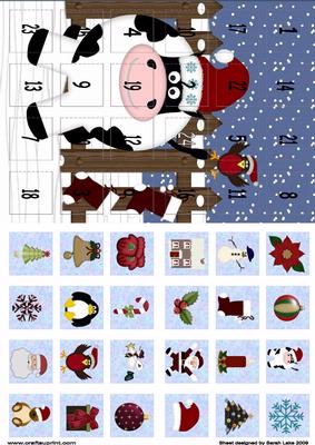 Advent Calendar Card 'christ-mooos Time'