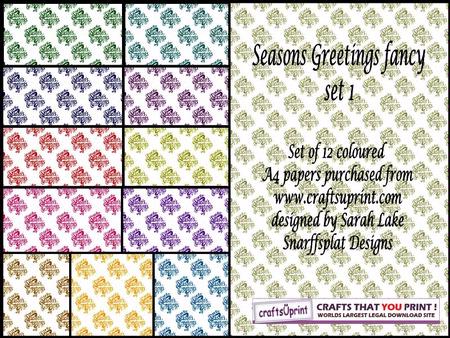 Season's Greetingd Fancy Set 1