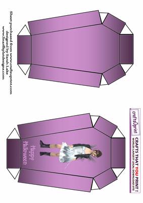 Coffin Shaped Box 'goth Fairy'