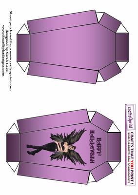 Coffin Shaped Box 'goth Fairy 2'