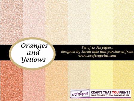 Little Flowers 'oranges and Yellows'
