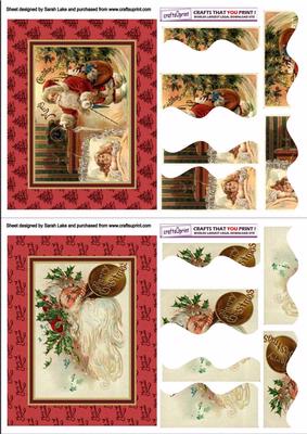 Vintage Christmas Duo Sheet