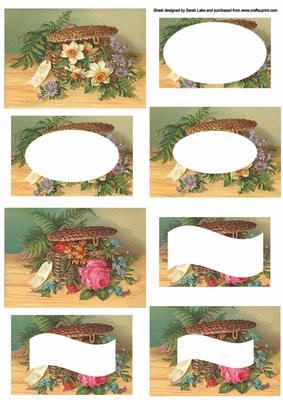 Basket of Flowers Duo Sheet