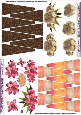 Autumn Colours Fan Toppers Duo Sheet