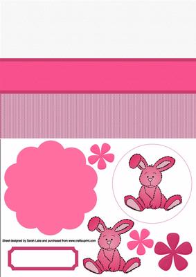 Pink Rabbit Topper