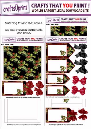 Holly on Black Dvd and Cd Gift Boxes