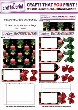 Candle on Black Dvd and Cd Gift Boxes