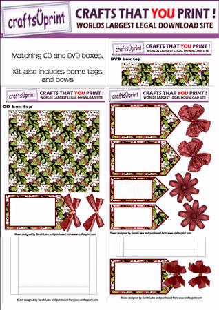 Holly and Christmas Rose Dvd and Cd Gift Boxes