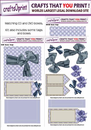 Snowflakes Blue Dvd and Cd Gift Boxes