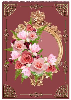 Framed Roses and Magnolias