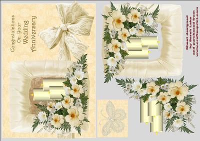Wedding Anniversary in Cream