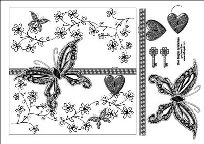Black Lace Butterfly