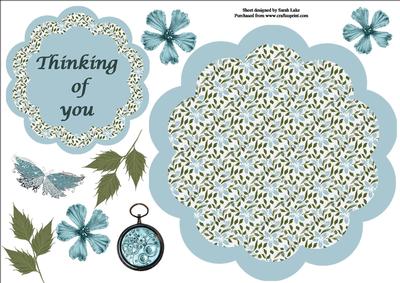 Turquoise Floral