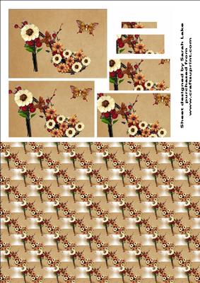 Autumn Shoe Floral Rectangle