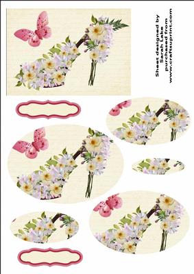 Blossom Shoe Floral Oval
