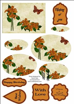 Lily Shoe Floral Oval