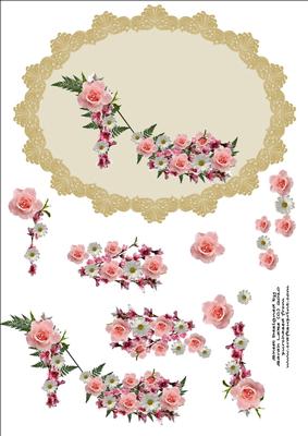 Pink Rose Flower Shoe