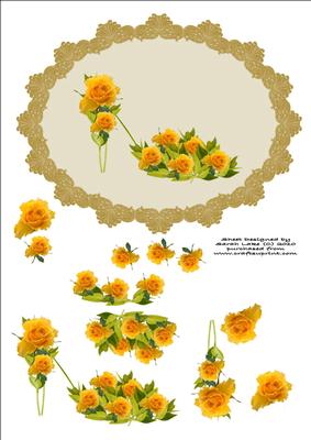 Yellow Rose Flower Shoe