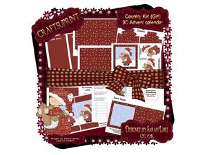 Christmas Country Girl Advent Drawers Sets
