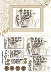 Monochromatic Sleigh Ride in Cream and Black