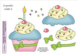 Cupcake Tent Card Sheet 2