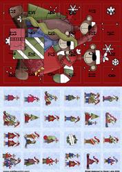 Advent Calendar Card 'beary Christmas'