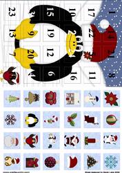 Advent Calendar Card 'penguin 2'