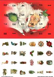 Advent Calendar Card 'santa'