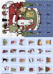Advent Calendar Card 'santas Workshop'