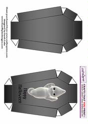 Coffin Shaped Box 'ghost'