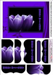 Purple Tulips Contempary