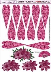 Fan Topper in Raspberry