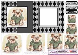 Dog Foldback Card No 1