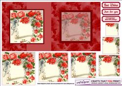 Roses and Scroll