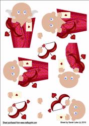 A Little Cupid 3D Step by Step Sheet