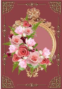 Framed Roses and Magnolias