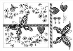 Black Lace Butterfly